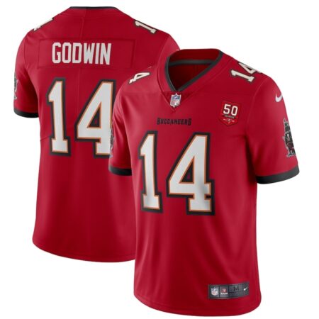 Tampa Bay Buccaneers Chris Godwin Jr. Red 50th Season Game Jersey Special Event Item