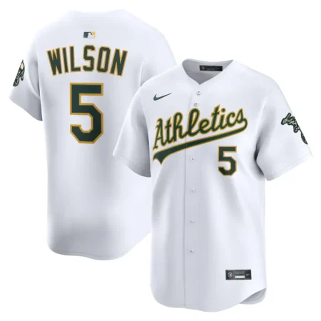 Athletics Jacob Wilson Nike White Home Limited Player Jersey