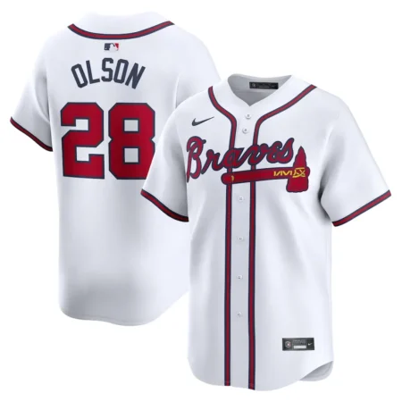 Atlanta Braves Matt Olson Nike White Home Limited Player Jersey