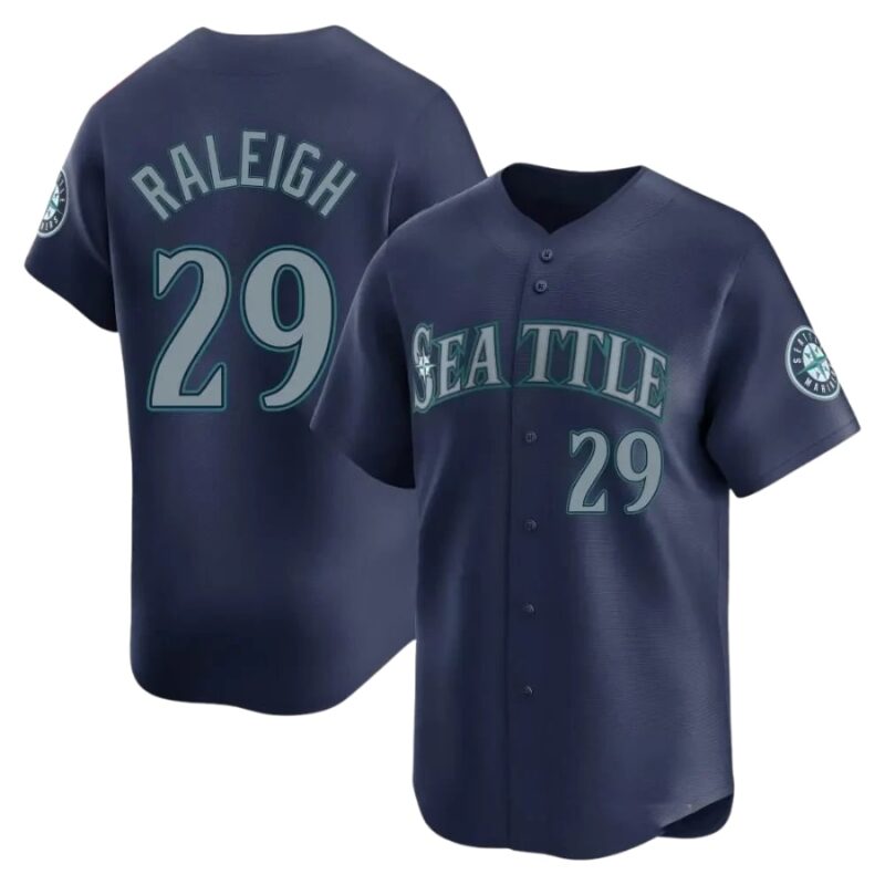 Cal Raleigh Seattle Mariners Navy Limited Road Jersey