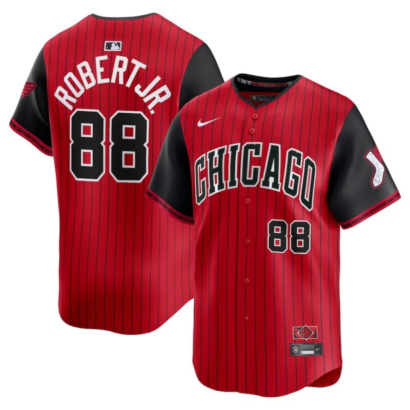 Chicago White Sox Luis Robert Jr. Red Black 2025 City Connect Limited Jersey