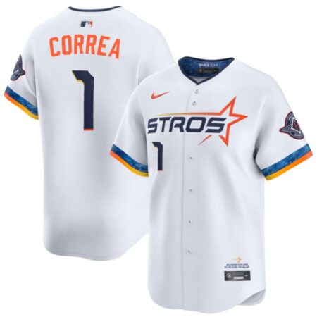 Houston Astros Carlos Correa White 2025 City Connect Limited Jersey