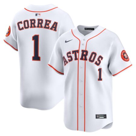 Houston Astros Carlos Correa White Home Limited Player Jersey