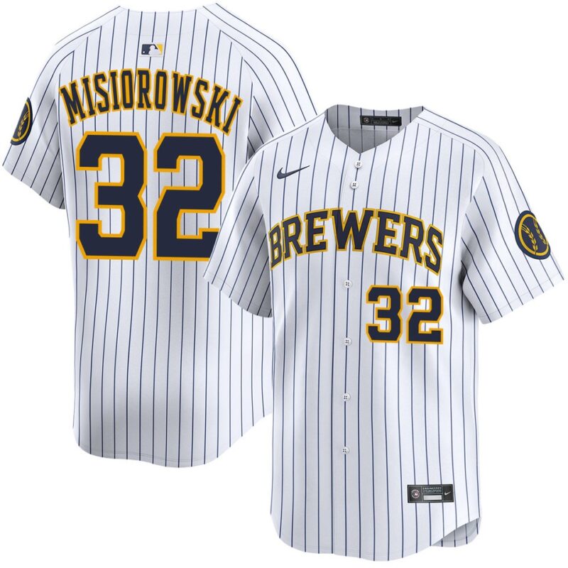 Jacob Misiorowski Milwaukee Brewers Alternate White Limited Jersey