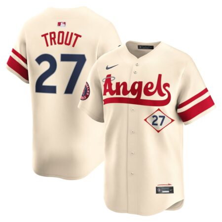 Los Angeles Angels Mike Trout Natural City Connect Limited Jersey