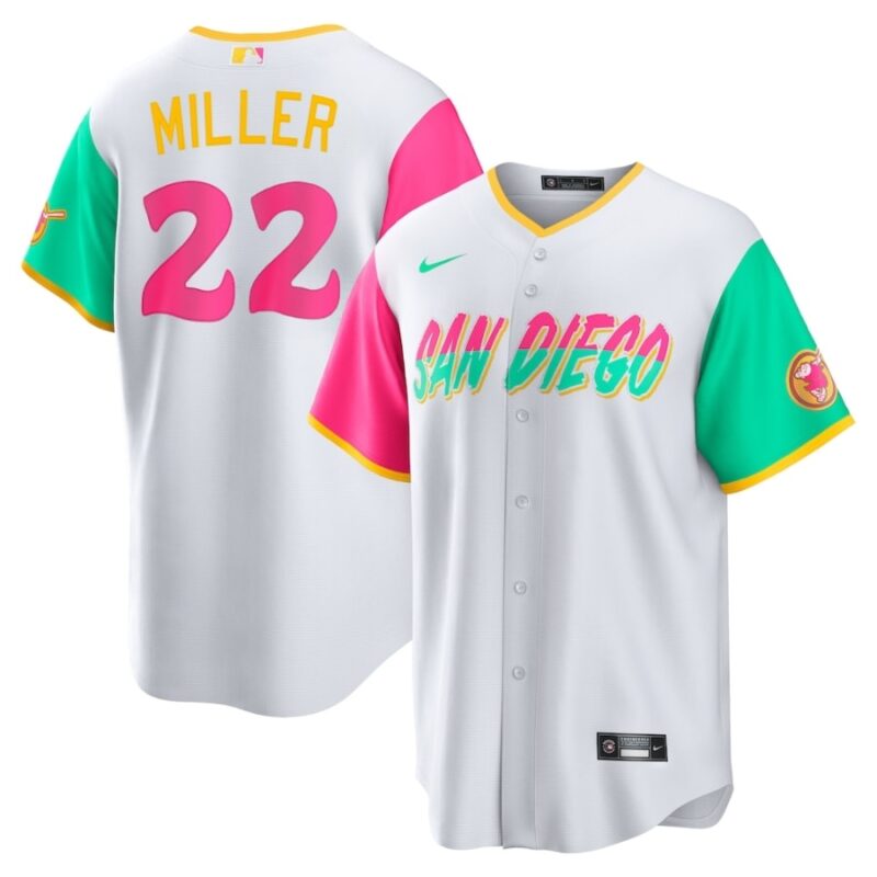 San Diego Padres Mason Miller White City Connect Jersey