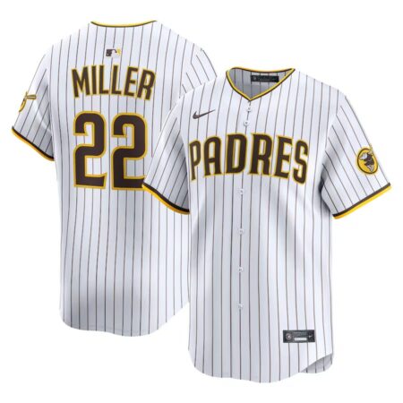 San Diego Padres Mason Miller White Home Limited Jersey