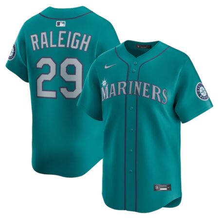 Seattle Mariners Cal Raleigh Teal Alternate Limited Jersey