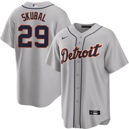 Tarik Skubal Detroit Tigers Gray Road Jersey
