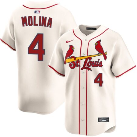 Yadier Molina St. Louis Cardinals Alternate Cream Limited Jersey