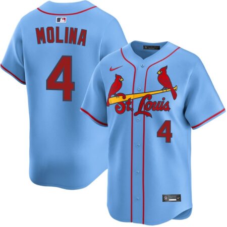 Yadier Molina St. Louis Cardinals Alternate Light Blue Limited Jersey
