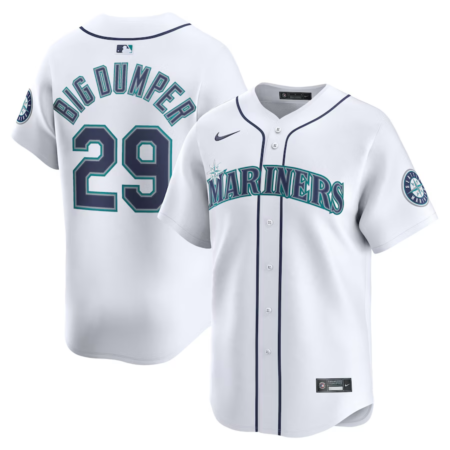 Big-Dumper-Cal-Raleigh-White-Home-Limited-Jersey