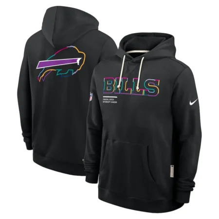 Buffalo Bills Black 2025 NFL Crucial Catch Sideline Standard Issue Hoodie