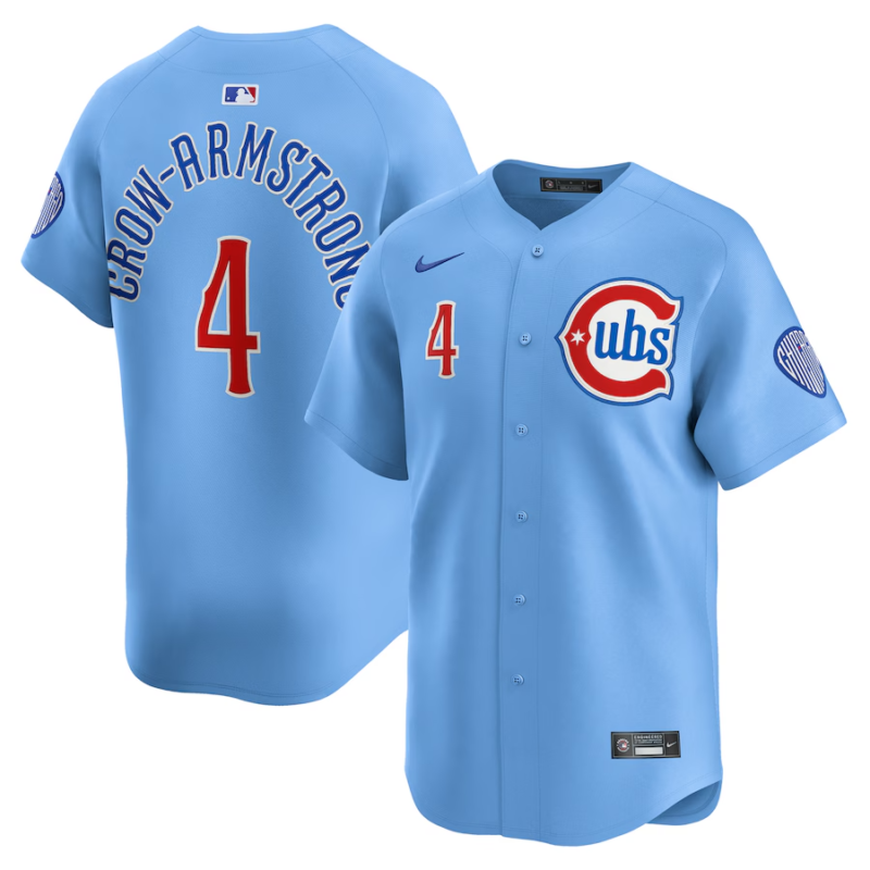 Chicago Cubs Pete Crow-Armstrong Light Blue Alternate Limited Jersey