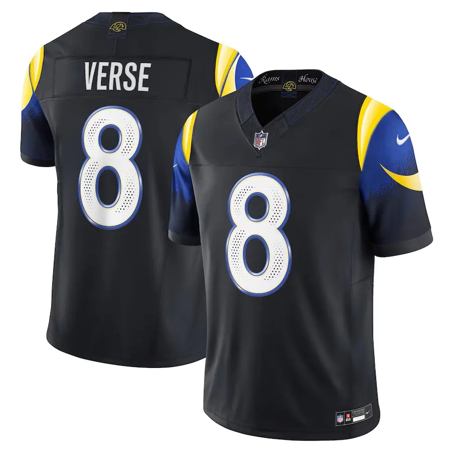 Los Angeles Rams Jared Verse Midnight Blue 2025 Rivalries Collection Limited Jersey