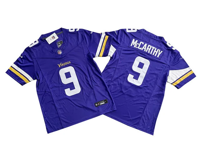 Mens-Minnesota-Vikings-J.J.-McCarthy-Nike-Purple-Vapor-F.U.S.E.-Limited-Jersey-rotated-1