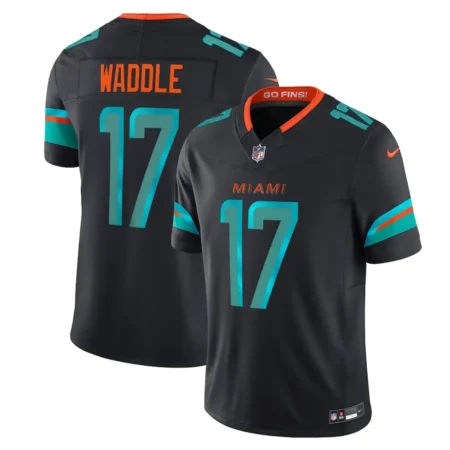 Miami Dolphins Jaylen Waddle Pitch Blue 2025 Rivalries Collection Limited Jersey