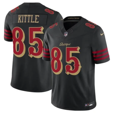 San Francisco 49ers #85 George kittle Black 2025 Rivalries Collection Jersey
