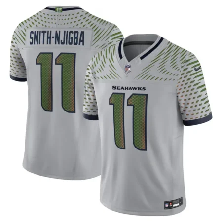 Seattle Seahawks Jaxon Smith-Njigba Wolf Gray 2025 Rivalries Collection Limited Jersey