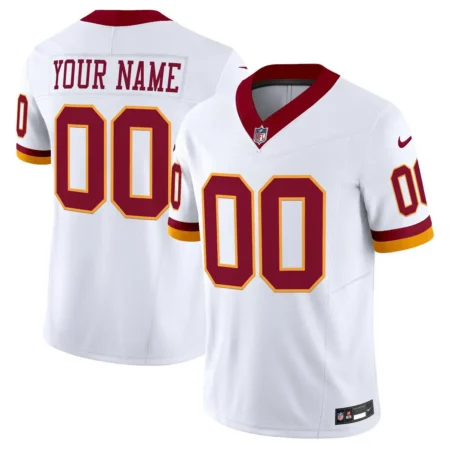 Washington Commanders Custom White 2025 Throwback Vapor Limited Jersey