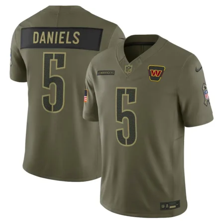 Washington Commanders Jayden Daniels Olive 2025 Salute to Service Limited Jersey