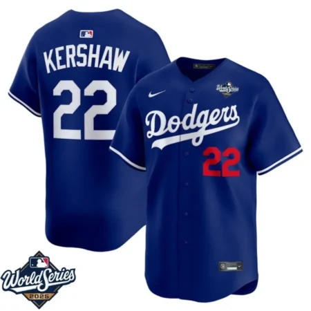 Clayton Kershaw Los Angeles Dodgers Alternate Royal Limited Jersey