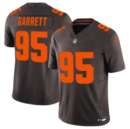Cleveland Browns Myles Garrett Brown Alpha Dawg Game Jersey