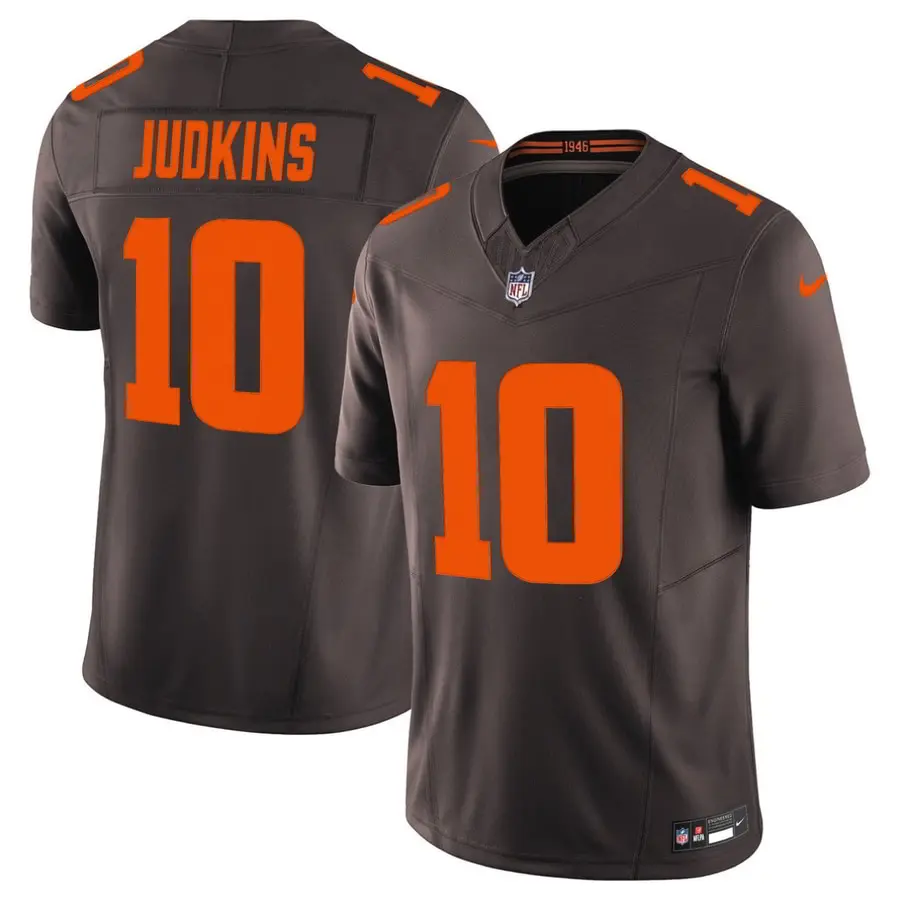 Cleveland Browns Quinshon Judkins Nike Brown Alpha Dawg Game Jersey