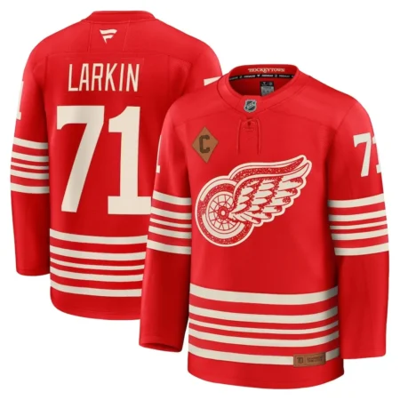 Detroit Red Wings Dylan Larkin Red Centennial Premium Player Jersey