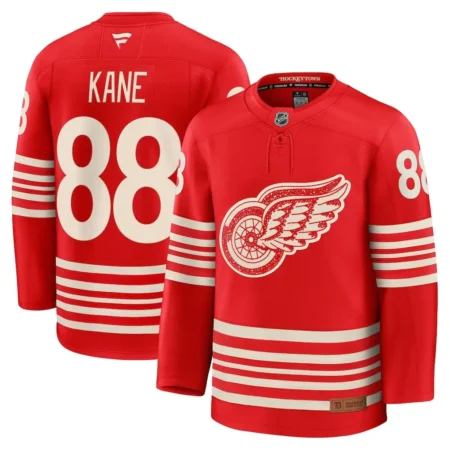 Detroit Red Wings Patrick Kane Red Centennial Premium Player Jersey