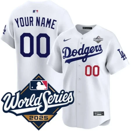 Los Angeles Dodgers Personalized Home Limited 2025 World Series Jersey