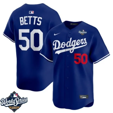 Mookie Betts Los Angeles Dodgers Alternate Royal Limited Jerse