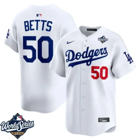 Mookie Betts Los Angeles Dodgers Home Limited Jersey