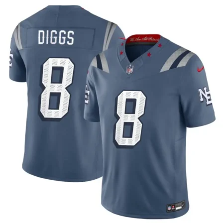 New England Patriots #8 Stefon Diggs 2025 Rivalries Limited Football Jersey