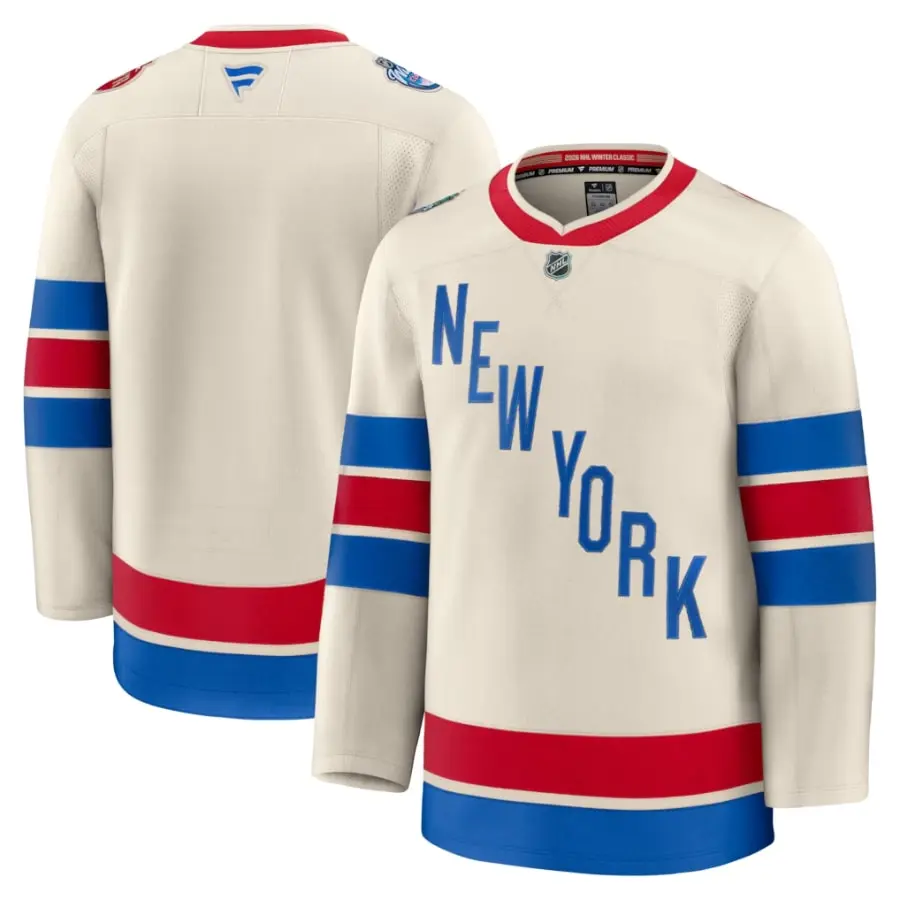 New York Rangers Beige 2026 NHL Winter Classic Premium Jersey