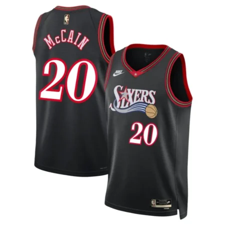 Philadelphia 76ers Classic Edition Jersey - Black - Jared McCain