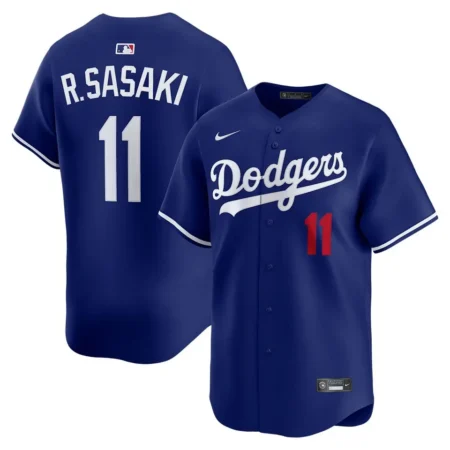 Roki Sasaki Los Angeles Dodgers Alternate Royal Limited Jersey