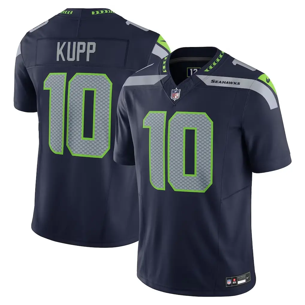 Seattle Seahawks Cooper Kupp College Navy Team Vapor F.U.S.E. Limited Jersey