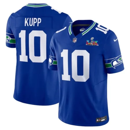 Seattle Seahawks Cooper Kupp Nike Royal Alternate 2026 Bowl LX Patch Limited Jersey