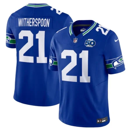 Seattle Seahawks Devon Witherspoon Royal 50th Season Limited Jersey
