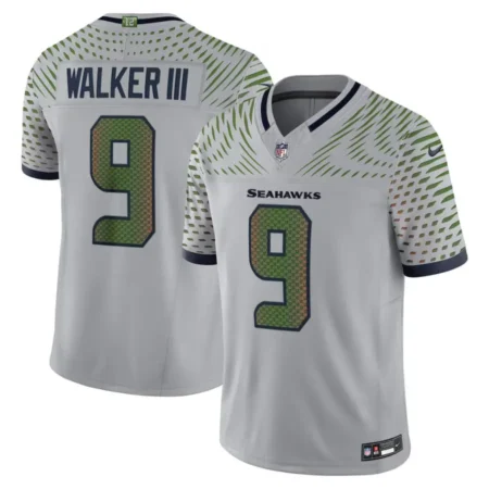 Seattle Seahawks Kenneth Walker III Wolf Gray 2025 Rivalries Collection Limited Jersey