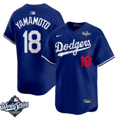 Yoshinobu Yamamoto Los Angeles Dodgers Alternate Royal Limited Jersey