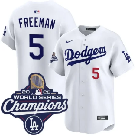 Freddie Freeman Los Angeles Dodgers Home Limited 2025 World Series Champions Jersey
