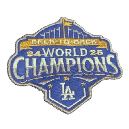 LA Dodgers 2025 World Series Champions Back To Back Patch