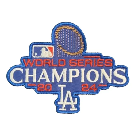 LA Dodgers Embroidered 2024 World Series Champions Baseball Jersey Patch