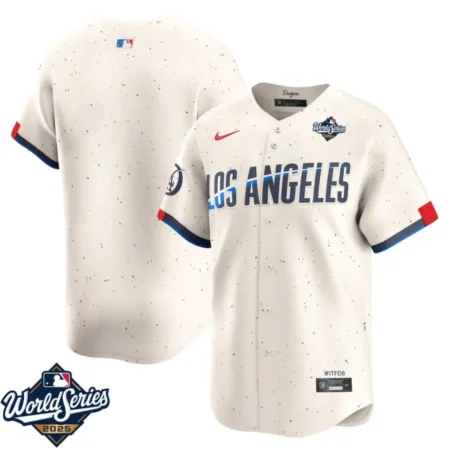 Los Angeles Dodgers Cream 2025 World Series City Connect Limited Jersey