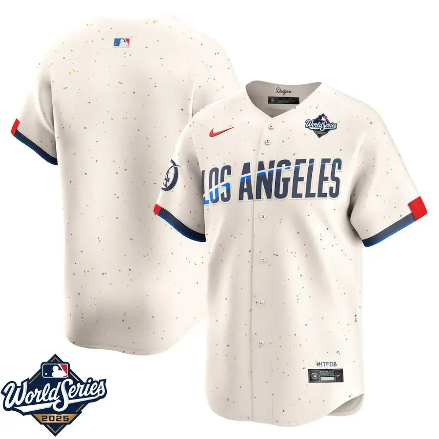 Los Angeles Dodgers Cream 2025 World Series City Connect Limited Jersey