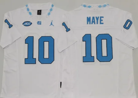 North Carolina Tar Heels #10 Drake Maye White F.U.S.E. Limited College Stitched Jersey