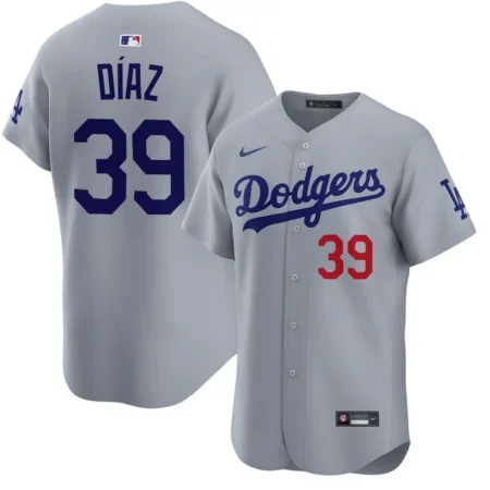 Edwin Diaz #39 Dodgers 2026 Gray Limited Jersey Stitched