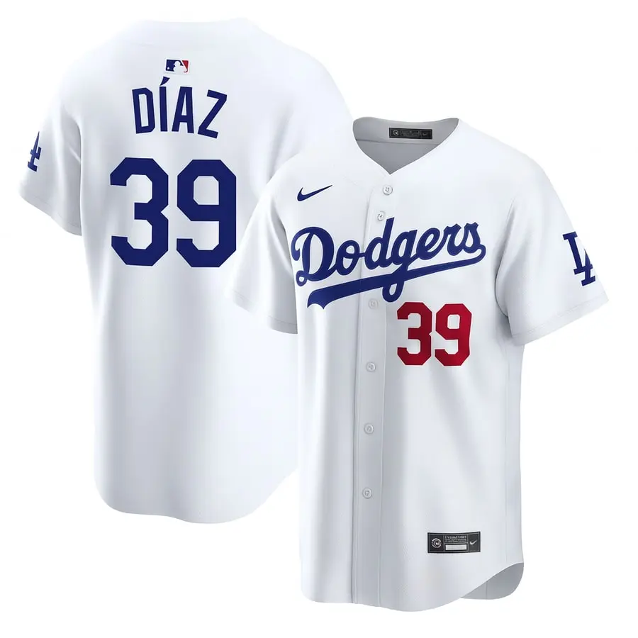 Edwin Diaz #39 Dodgers 2026 White Limited Jersey Stitched